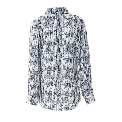 VIMAGE/纬漫纪春季新款抽象印花设计小众衬衣上衣V1709313 商品图6