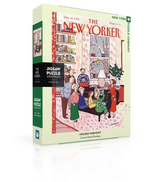 纽约客New Yorker圣诞主题1000片拼图圣诞礼物赠人礼盒 商品图0
