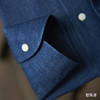 Sojitz 深蓝色丹宁牛仔意式工艺衬衫 商品缩略图4