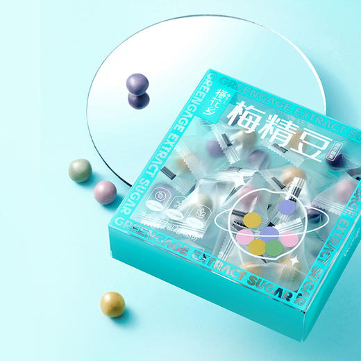 梅花乡 梅精豆糖阻断梅精糖含青梅精阿拉伯糖综合味（抹茶+白桃+葡萄+芒果） 商品图2