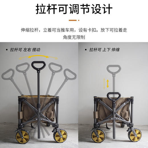 qomolangma珠穆朗玛营地车露营车户外折叠推车拖车野营车钓鱼推车【因疫情下单20天内发货】 商品图8