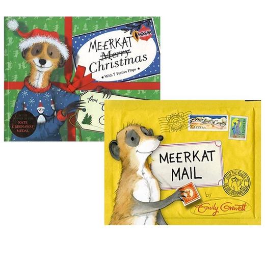 【直播专享·4-8岁】 Meerkat Christmas/Meerkat Mail 圣诞节 2册合售 名家Emily Gravett 廖彩杏书单推荐 儿童启蒙幽默图画绘本 商品图0
