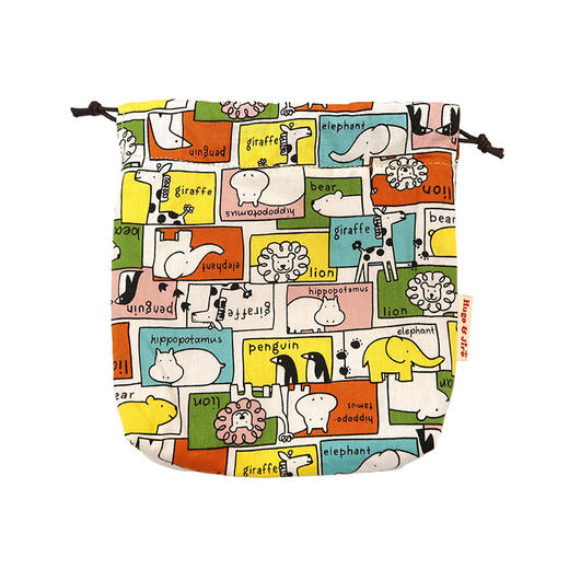 HUJI祤集Tidy收纳袋插画动物单词 商品图1