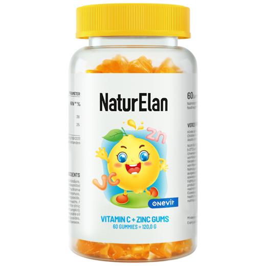 NaturElan 维C+锌水果软糖 60粒 商品图0