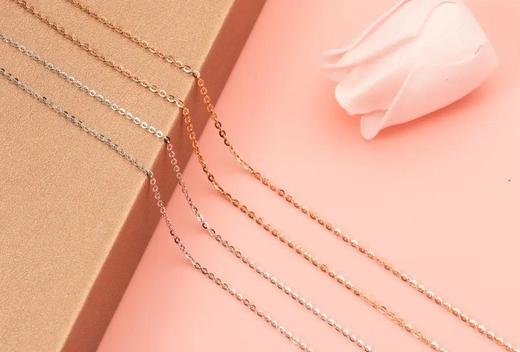 【宏艺珠宝】素链·银s925项链Hff 商品图1