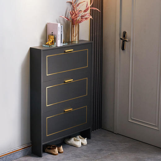 【自行组装】翻斗鞋柜超薄17cm门口大容量玄关柜经济型简约收纳储物柜鞋架 商品图6