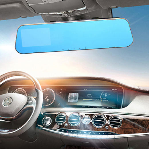 传枫 双镜头行车记录仪后视镜防炫目前后镜头记录仪 CF-2018 商品图1