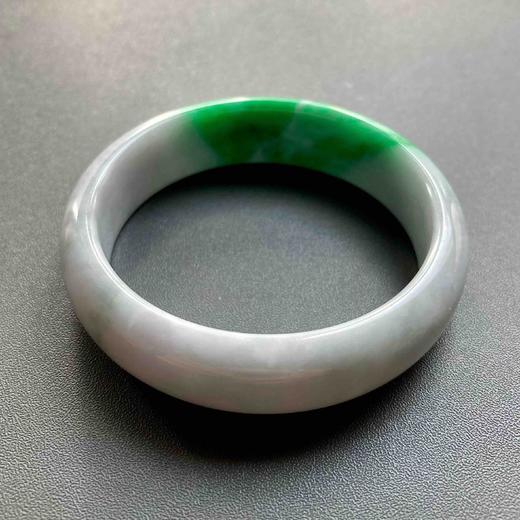糯种阳绿辣色翡翠手镯56 商品图4