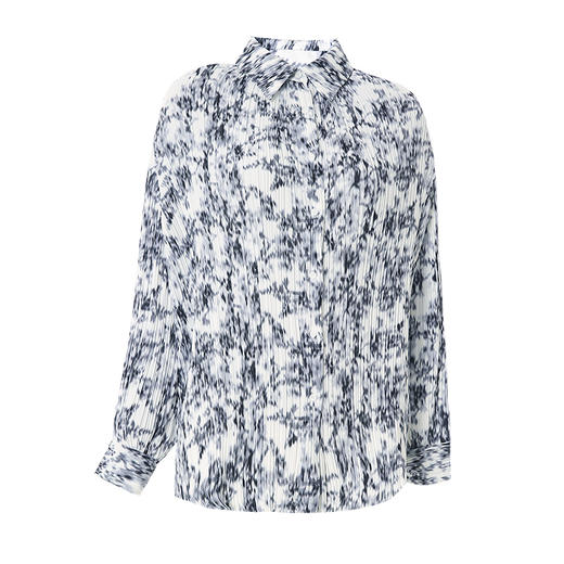 VIMAGE/纬漫纪春季新款抽象印花设计小众衬衣上衣V1709313 商品图5