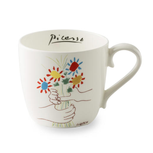 德国原产Könitz瓷器骨瓷杯马克杯 毕加索系列之鲜花450ml 商品图0