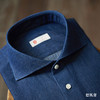 Sojitz 深蓝色丹宁牛仔意式工艺衬衫 商品缩略图1