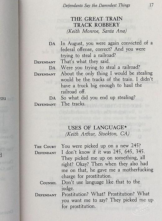 【中商原版】法庭上的混乱 英文原版 Disorder in the Court 商品图4