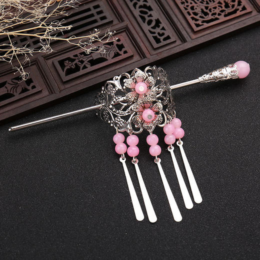 包邮古装cos古风头饰发饰表演写真汉服饰古典束发流苏对发夹发簪 商品图4