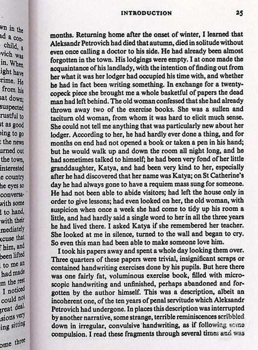 【中商原版】陀思妥耶夫斯基：死屋手记 英文原版 Fyodor Dostoyevsky 文学 商品图4