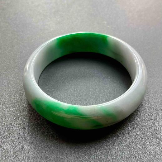 糯种阳绿辣色翡翠手镯56 商品图4