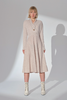 叠门襟收腰羊毛连衣裙 商品缩略图0