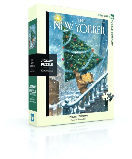 纽约客New Yorker圣诞主题1000片拼图圣诞礼物赠人礼盒 商品图1