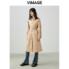 VIMAGE/纬漫纪春季新款束腰帅气中长款风衣外套V1704302 商品缩略图1