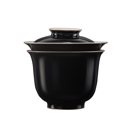 【积分兑换】澜沧古茶一人便携式盖碗套组（黑色釉） 商品图4