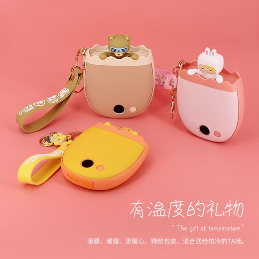 【有温度的礼物 不止暖手 秒变充电宝】便携数显防爆可爱USB充电宝二合一暖宝宝  新款卡通迷你暖手宝 商品图3