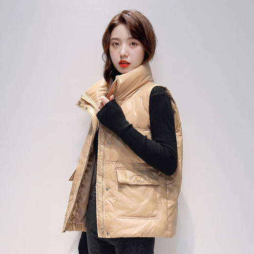 AA AL羽绒马甲韩版宽松休闲羽绒服背心坎肩马夹外套 商品图5