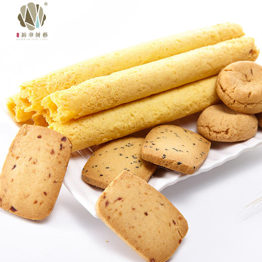 锦华糕点趣味宝盒765g手工原味蛋卷奶香酥曲奇饼干休闲零食伴手大礼包 商品图6