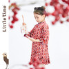 littletime女童中国风旗袍裙秋冬2022春新款儿童唐装拜年服连衣裙 商品缩略图1
