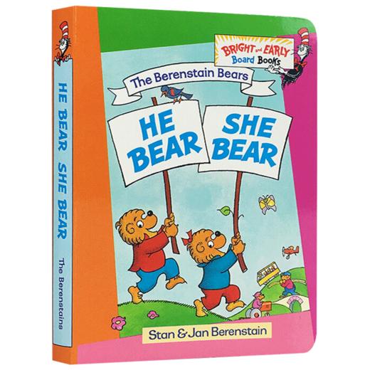 男他 女她 贝贝熊系列 英文原版 The Berenstain Bears He Bear She Bear 学习第三人称代词 入门启蒙绘本英文版进口书 商品图1