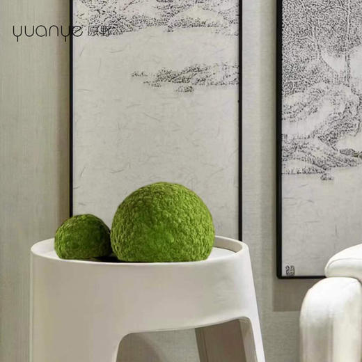 仿真永生苔藓球绿植造景摆件售楼部酒店会所软装中式花艺设计摆设 商品图1