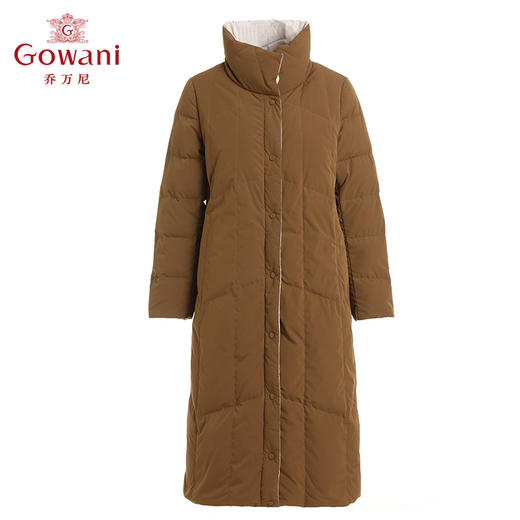 乔万尼新品羽绒服90白鸭绒高克重保暖长款EI4T600 商品图4