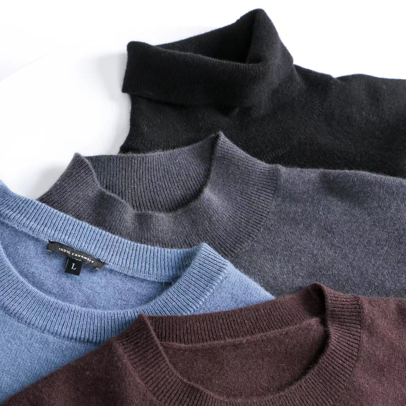 【à perles男士精品】纯羊绒，无缝一体，中等厚度，超精英气质！3个领型，5个颜色任选！推荐多色入【清仓，不退不换】