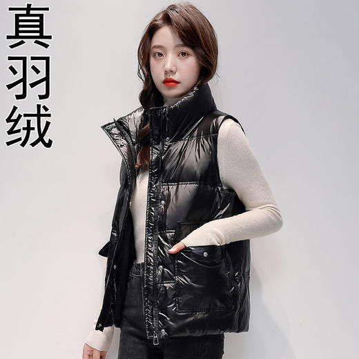 AA AL羽绒马甲韩版宽松休闲羽绒服背心坎肩马夹外套 商品图0