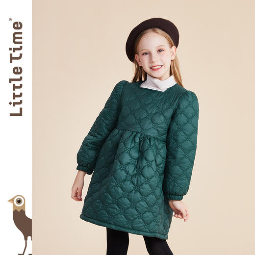 littletime女童棉服秋冬装2021新款宝宝韩版加厚棉衣儿童棉袄外套 商品图2