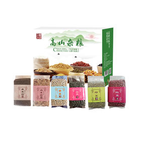 【恩施】大野印象 豆类组合 2kg（红豆350g、黑豆300g、黄豆300g、绿豆350g、红豆薏米燕麦粥350g、黑豆芝麻黑米粥350g）