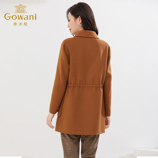 【羊绒】乔万尼冬新款羊毛羊绒大衣重磅双面尼保暖简约设计EI4B533 商品图4