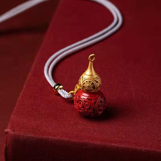 朱砂葫芦吊坠项链 商品图1
