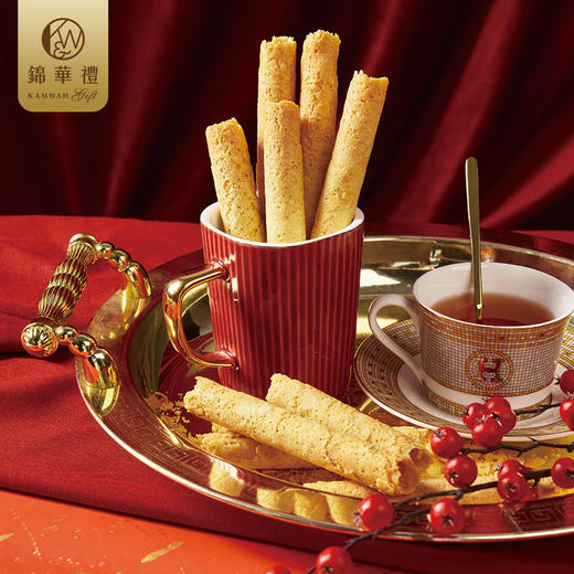 KAMWAH锦华礼【原味蛋卷】礼盒装 手工鸡蛋卷酥休闲零食品饼干 500g原味蛋卷礼盒 商品图2