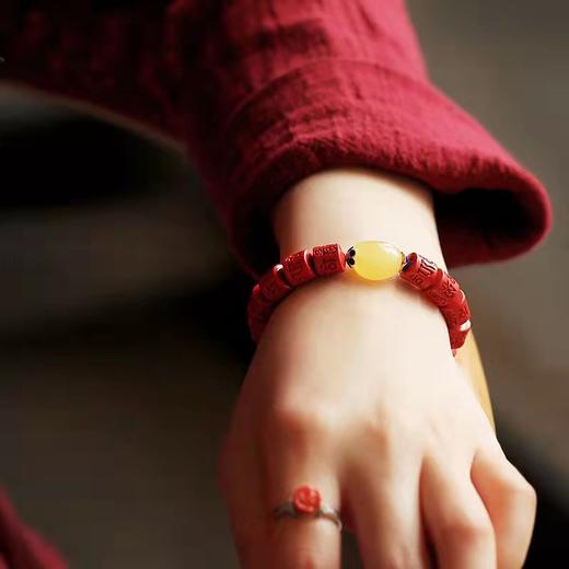 随形朱砂蜜蜡手串10mm 商品图2