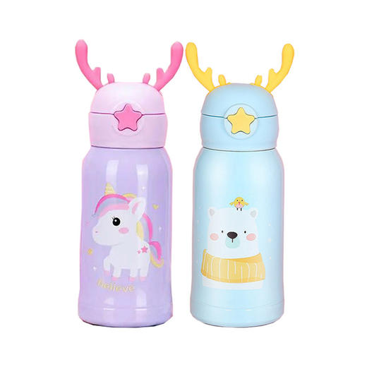 传枫 儿童保温杯热水杯鹿角杯保温壶学生杯H181 商品图4