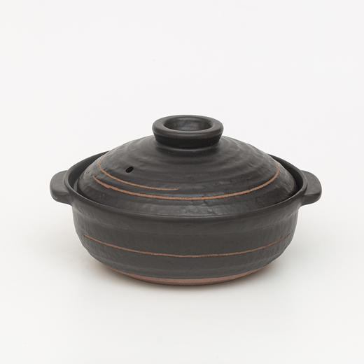 日本原产sajitoki佐治陶器万古烧墨绘陶土锅砂锅炖锅汤锅煮锅 商品图0