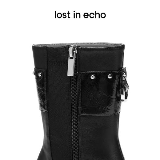 lost in echo x VIVIANO 设计师原创秋冬尖头中跟收口靴 商品图3
