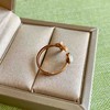 高冰种翡翠蛋面开口笑戒指18k玫瑰金镶嵌 商品缩略图7