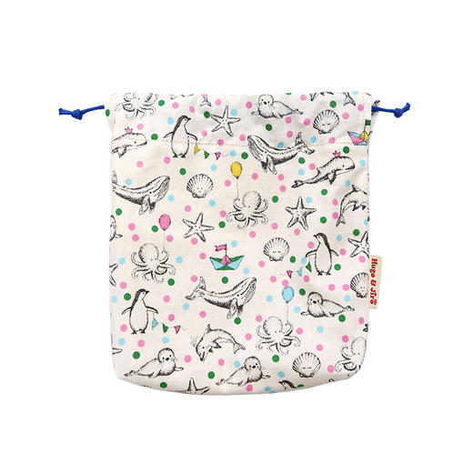 HUJI祤集Tidy收纳袋插画海洋动物 商品图3