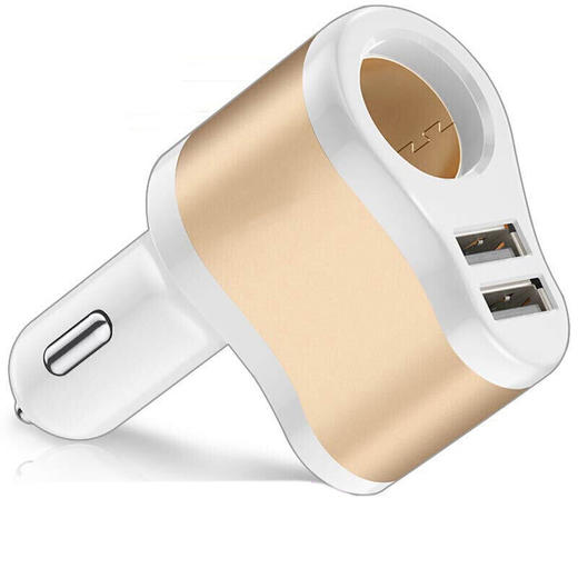 传枫 多功能车载充电器双USB单孔车充点烟器手机充电器（颜色随机发货）CF-9008 商品图3