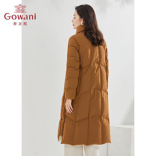 乔万尼新品羽绒服90白鸭绒高克重保暖长款EI4T600 商品图3
