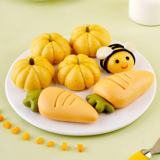 新良妈咪宝焙胚芽自发粉1kg 南瓜味婴儿胚芽面粉宝宝果蔬自发面粉 商品图2