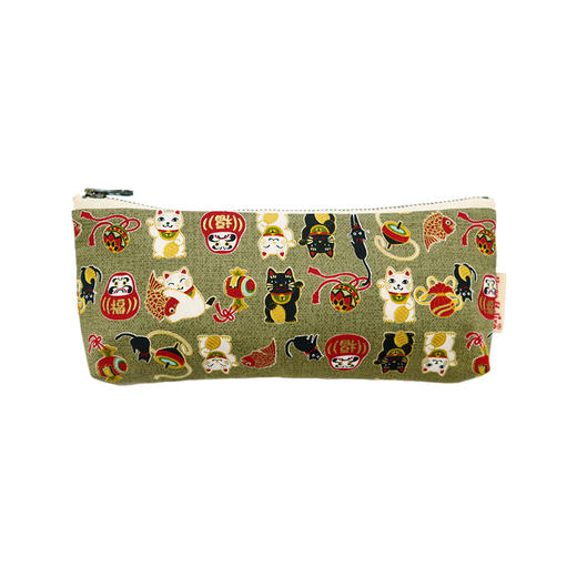 HUJI祤集笔袋风の花招财猫猫 商品图1