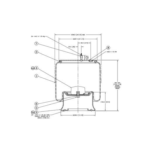 气囊空气弹簧MR4810C05与永利泰、富华等6338通用凡士通W01M586338（包邮） 商品图4