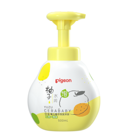 贝亲婴儿柚子洗发沐浴二合一泡沫500ML