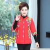 E873秋冬背心加厚棉马甲七分袖女坎肩2020冬装棉衣妈妈装中袖外套 商品缩略图5